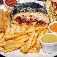 Torta & Fries · Traditional Mexican Sandwich Served With Fries And Choice Of One Or Combination Of Two Meats.