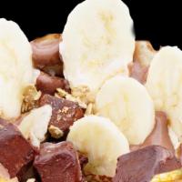 Banana Chocolate · Sliced bananas, chocolate truffles, chocolate custard cream, whipped yogurt, chocolate sauce...