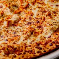 Buffalo Chicken · Hot Wings Just Got Crooked! Our Buffalo Chicken Pizza is topped with 100% Whole Milk Mozzare...