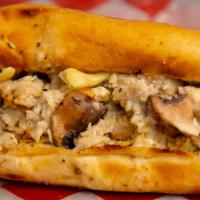 Chicken Lickin · Crooked Chicken just for the Lickin! Our Chicken Lickin Hoagie is served with Freshly Grated...