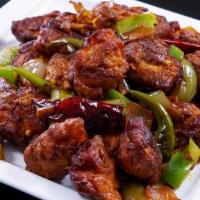 Chilly Chicken · Chilli chicken is an Indo chinese appetizer made of crisp fried chicken bites tossed in swee...