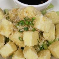 Agedashi Tofu · Japanese tempura tofu, with house sauce.