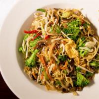 Yaki Soba · Stir fried noodles, egg & vegetables w/ choice of protein.