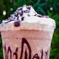 Frozen Mocha Frappe 16 Oz · A sweet, creamy frozen mocha frappe made with chocolate, milk and two shots of espresso.