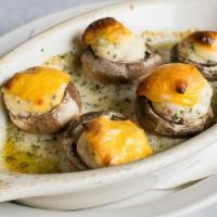 What Nots · Mushroom caps stuffed with a secret three-cheese blend and oven baked in house-made savory g...