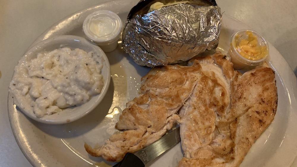 Chicken Breast Platter · Moist boneless chicken breast served fried or grilled.