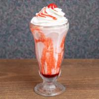 Old-Fashioned Malts & Milkshakes · Vanilla, chocolate, or strawberry topped with whipped cream and a cherry.