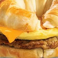 Sausage, Egg And Cheese Croissant · 
