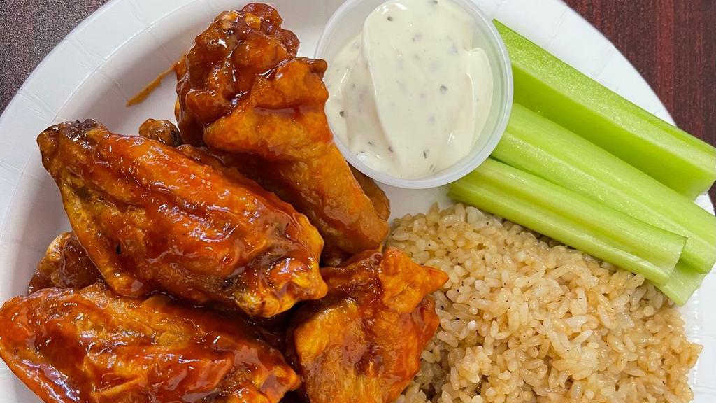20 Wings · SERVED WITH CELERY AND RANCH DRESSING