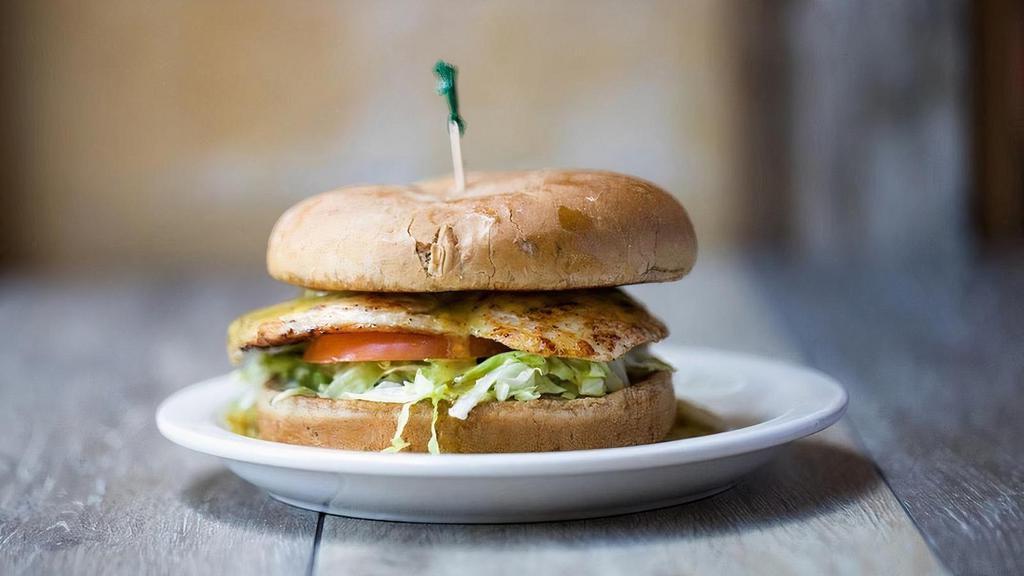 Honey Mustard Chicken · All natural grilled chicken breast, rich housemade honey mustard dressing, lettuce and tomatoes