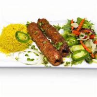 Beef Seekh Kabob 🌶  · Minced beef marinated in traditional South Asian spices grilled on skewers.