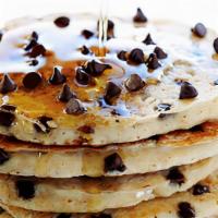 Chocolatey Chipper Pancakes · What's better then some chocolate chip pancakes!