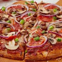 Supreme Pizza · pepperoni | Italian sausage | mushrooms | green peppers | red onions | mozzarella | parmesan...