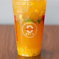 Mango Green Tea · Refreshing mango green tea with a hint of passion fruit and mint.