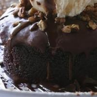 Kirby'S Chocolate Cake · Moist Chocolate Cake, Chocolate Ganache, Crushed Pecans, Cinnamon, With a Hint Of Coffee