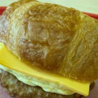 Sausage, Egg, & Cheese Croissant · 