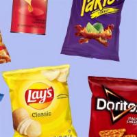 Bag Of Chips  · Doritos (Spicy, Nacho, Cool Ranch) Lays (Salt& Vinger, Bar B Que, Original) Cheetos (Spicy, ...