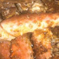 King Crab Leg · Priced per pound. seasoning: garlic butter / Louisiana seasoning ㅣ spicy: mild / medium / sp...