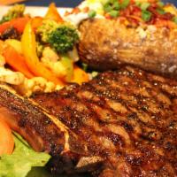 The Boneless Ribeye · Our 16 ounces. rib eye steak flame grilled on mesquite wood giving it plenty of flavor. Serv...