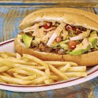 Torta · Mexican style sandwich your choice of meat served with refried beans, chipotle mayo, lettuce...