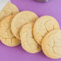 Sugar Cookies - 1/2 Dozen · Buttery, sugary. It may not be complicated but it’s a classic, and it’s oh so good! 1 dozen ...