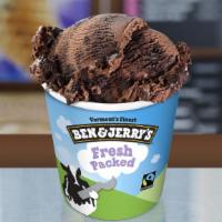 Chocolate Therapy® · Chocolate ice cream with chocolate cookies and swirls of chocolate pudding ice cream.