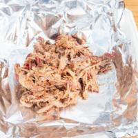 Pulled Pork 1 Lb · Slow smoked pulled pork