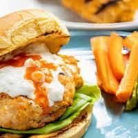Chicken Burger · Chicken breast marinated in house spices served over soft buns