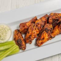 Wings · With a choice of mild hot explosive nuk'em hector habanero garlic parmesan spicy honey bbq c...