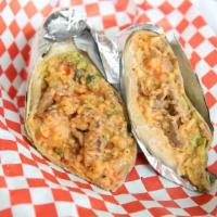 Texas · Carne asada, potatoes, cheese, pico de gallo, and guacamole all wrapped in a chipotle tortil...