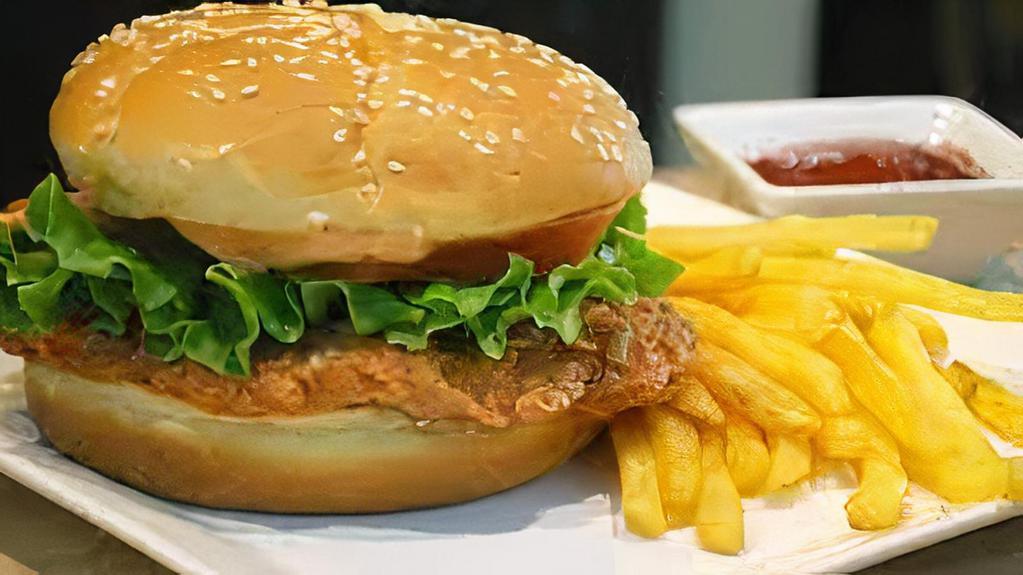 Zinger Sandwich · One of a kind fried chicken sandwich served in a sesame bun with mayo, lettuce, and our secret Zinger sauce. This combo meal comes with fries.