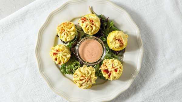 Deviled Eggs · traditional home style goodness