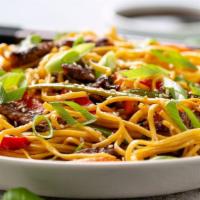 Beef Chow Mein · Our chef's specially created delicious chow mein dish with beef.