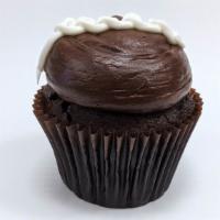 Chocolate Cream · Chocolate Cake filled with Vanilla Buttercream frosted with Fudge Icing topped with Vanilla ...