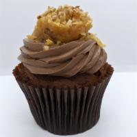 German Chocolate · German Chocolate Cake Frosted with Chocolate Fudge and German Chocolate Icing
