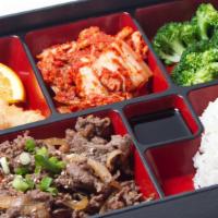 Bento Box 벤또박스 · Served with Miso Soup. 
*Please choose the correct option(s) for 