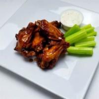 6 Piece Wings · Served with celery and one dressing.
