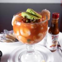  Camaron  In Clamato   · Mexican style shrimp cocktail.