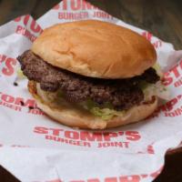 Buffalo Bison Burger · BISON PATTY, LETTUCE, TOMATO, ONIONS, PICKLES, MAYO (+$8 DBL MEAT)