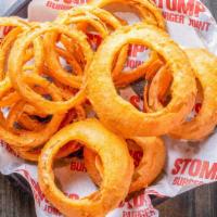 Half & Half · Regular Fries and choice of Thick or Thin Onion Rings