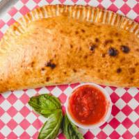 Calzones · Pizza shell with ricotta cheese and mozzarella cheese.