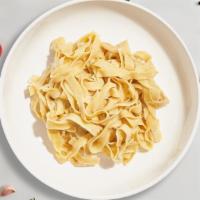 Your Own Fettuccine · Fresh fettuccine cooked with your choice of sauce and toppings.