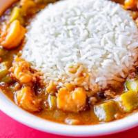 Shrimp Gumbo · Own perfectly blended and tastefully seasoned filet gumbo made with shrimp and okra. Served ...