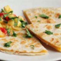 Kids Quesadilla Meal · Quesadilla served with a side.