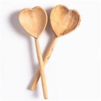 Olive Wood Heart Teaspoon Set · This adorable pair of hand-carved teaspoons make the perfect heartfelt gift. Each spoon is c...
