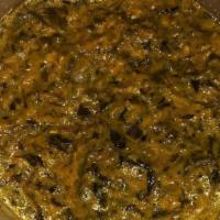Saag Paneer · Spinach with homemade farmer's cheese