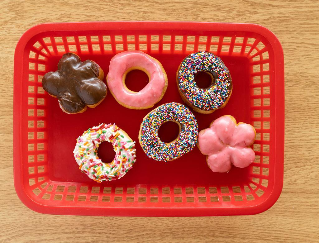 Baby Donut · Fun sized mini donut. (sprinkles available).