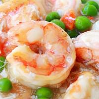 Shrimp With Lobster Sauce · With white rice.
