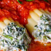 Spinach & Cheese Manicotti  · Root Vegan Cuisine 100% Plant Based 
2 servings 19 oz.
Keep Frozen