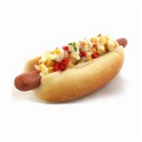 Hot Dog Beef · Beef Hot Dog , Tomato , Corn , Onion , Pickle , Cheese